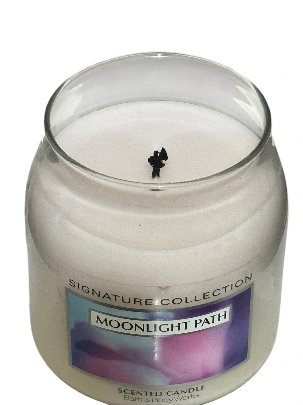 Bath & Body Works Signature Collection Moonlight Path Candle 14.5 oz Burned Once